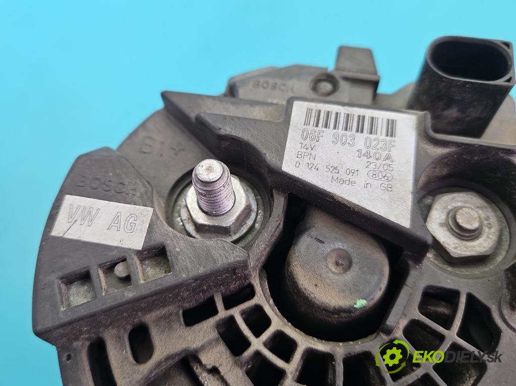 Vw Passat B6 2005-2010 2.0 TSI 200 HP manual 147 kW 1984 cm3 4- Alternator 06F903023F (Alternátor)