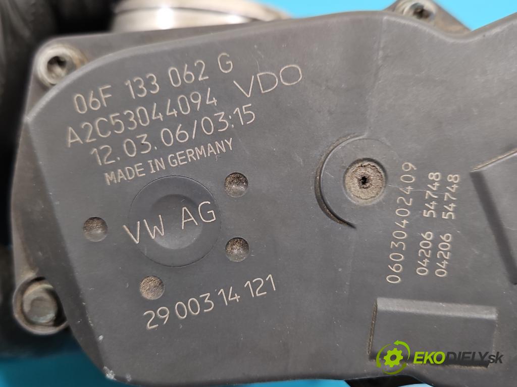Vw Passat B6 2005-2010 2.0 TSI 200 HP manual 147 kW 1984 cm3 4- klapka 06F133062G (Škrtiaca klapka)