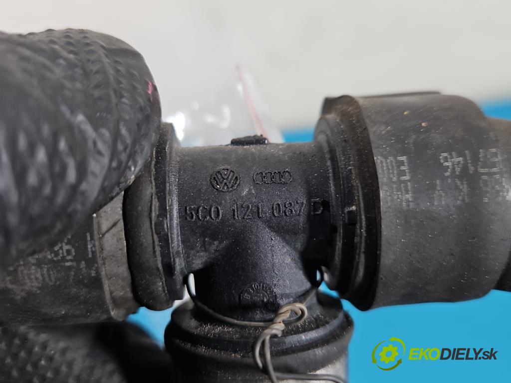 Skoda Fabia III 2014- 2021 1.0 TSI 95 HP manual 70 kW 999 cm3 5- rúrka systému chladenia 5C0121087D