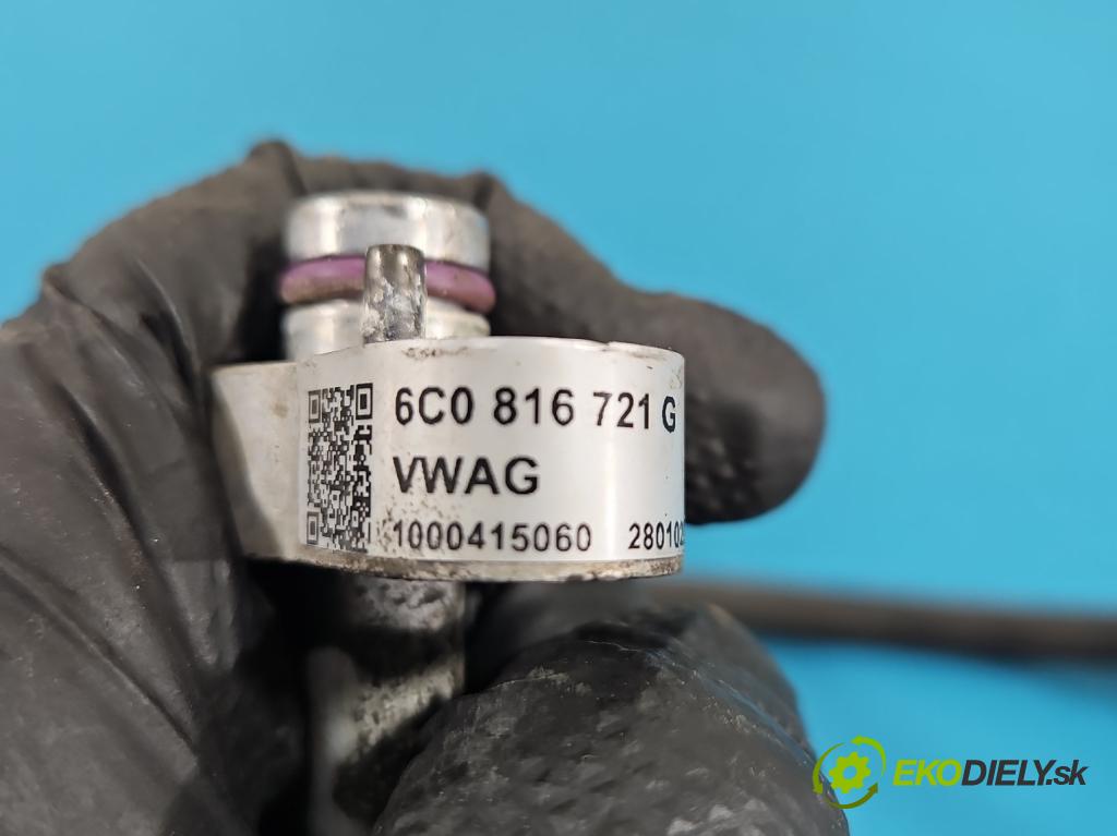 Skoda Fabia III 2014- 2021 1.0 TSI 95 HP manual 70 kW 999 cm3 5- rúrka klimatizácie 6C0816721G