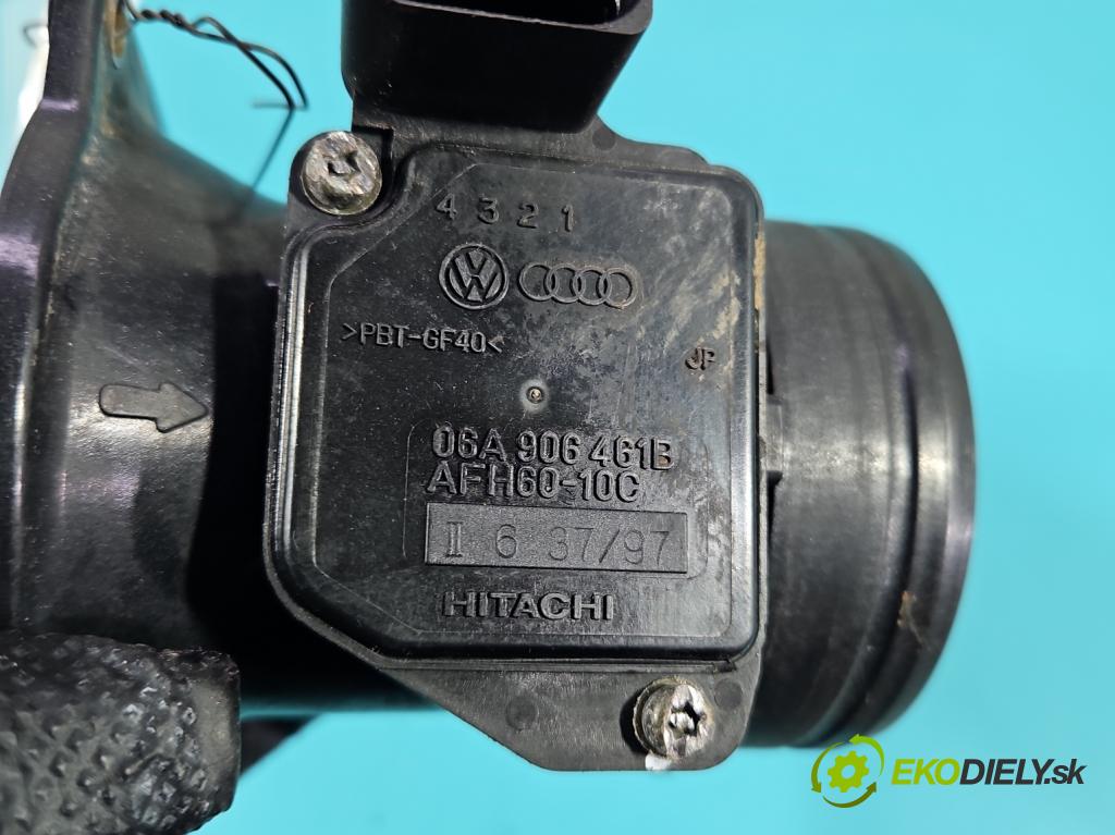 Vw Golf IV 1997-2003 1.6 SR 101 hp manual 74 kW 1595 cm3 5- váha vzduchu 06A906461B (Snímač hmotnosti vzduchu)