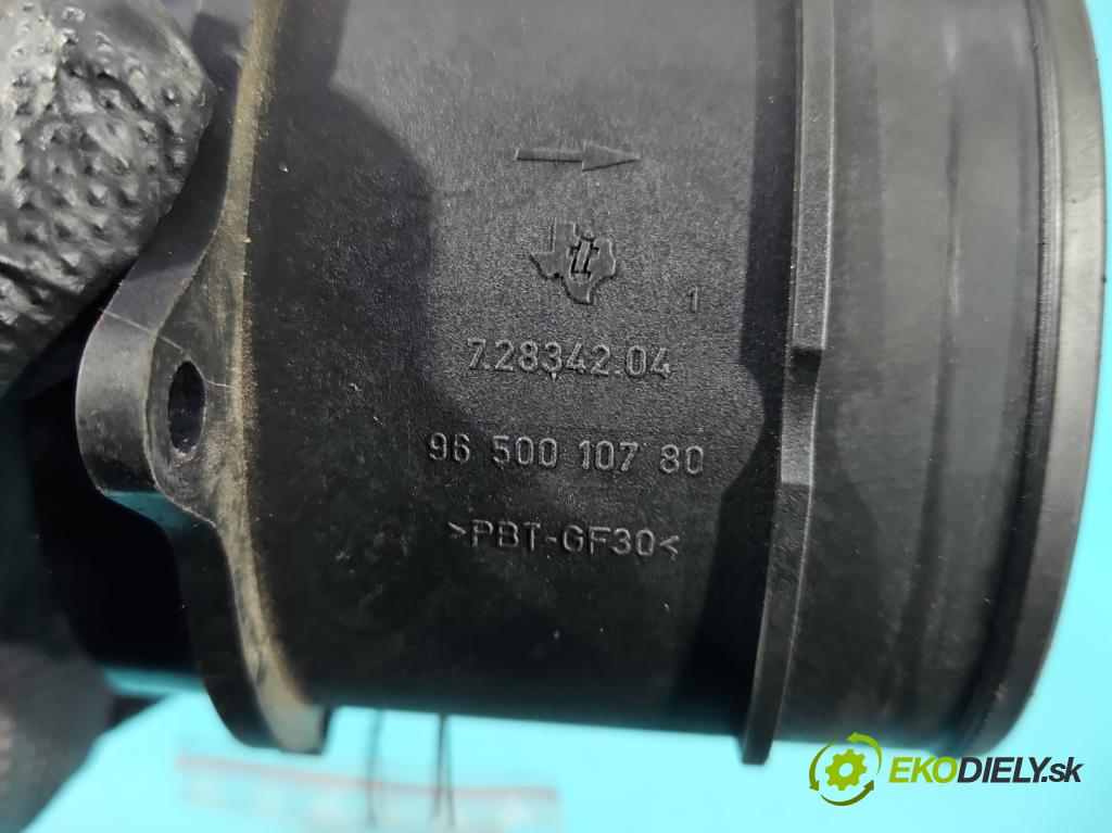 Peugeot 307 1.6 hdi 90 hp manual 66 kW 1560 cm3 5- váha vzduchu 9650010780 (Snímač hmotnosti vzduchu)