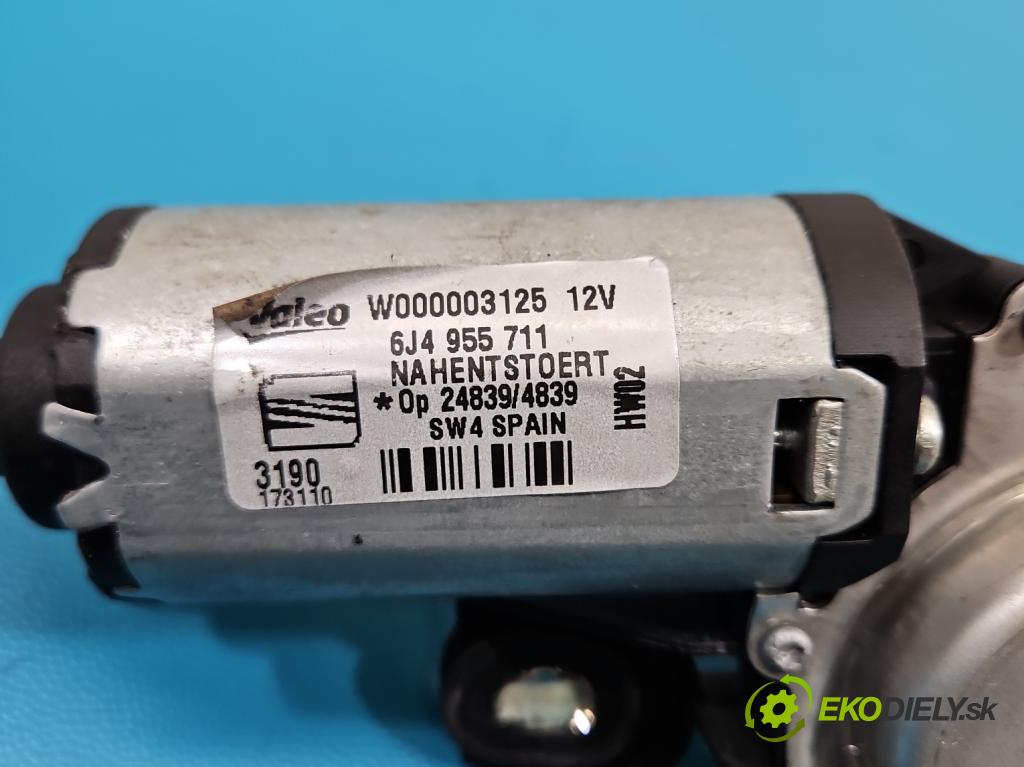 Seat Ibiza IV 6J 2008-2017 1.4 16V 86 HP manual 63 kW 1390 cm3 5- motor stieračov zadné 6J4955711