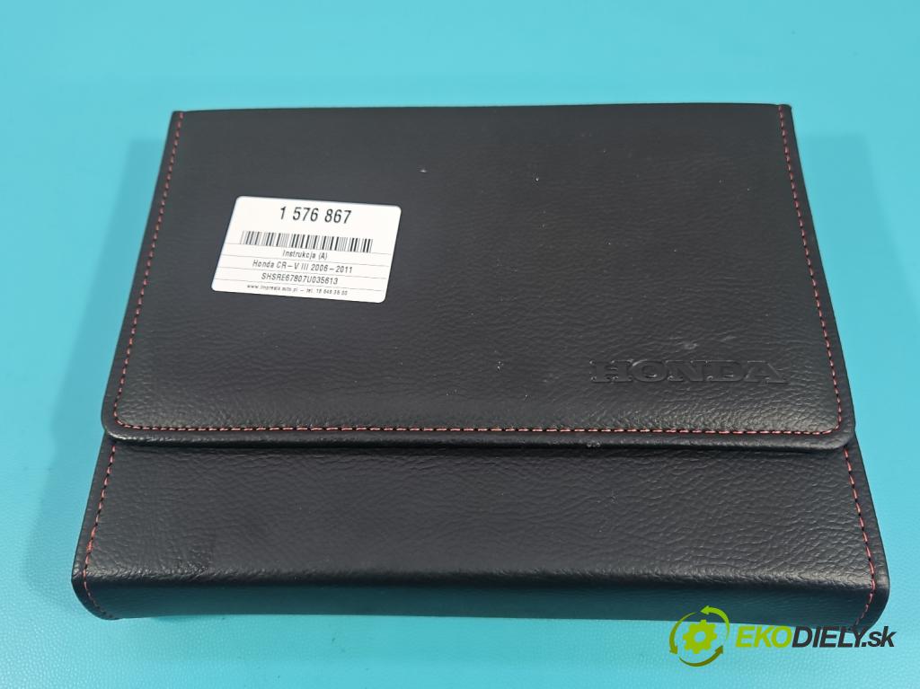 Honda CR-V III 2006-2011 2.2 i-CTDi 140 HP manual 103 kW 2204 cm3 5- Pokyn: