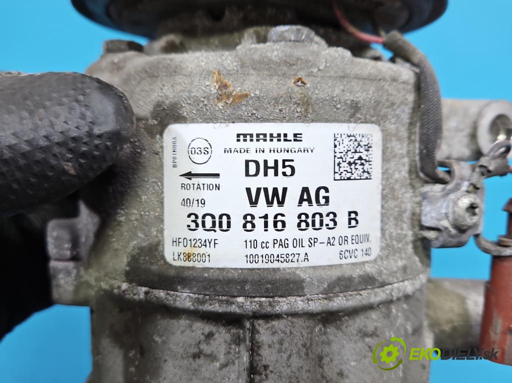 Skoda Octavia III 2013- 1.5 TSI 150 HP manual 110 kW 1498 cm3 5- Kompresor: klimatizácie 3Q0816803B (Kompresor klimatizácie)