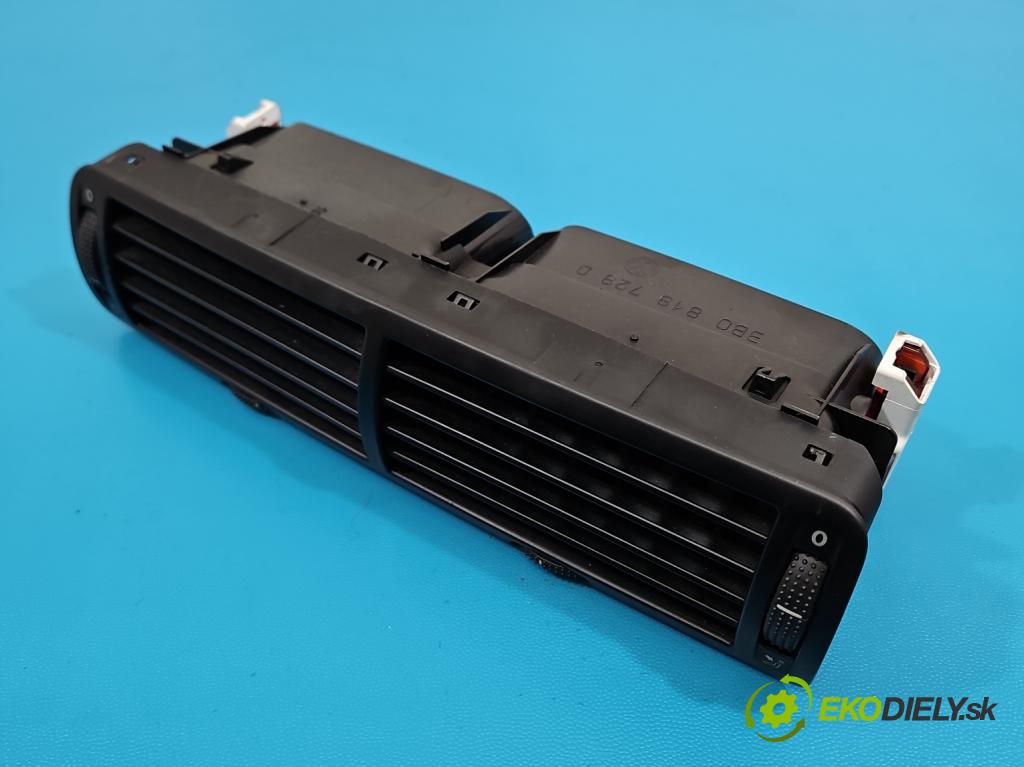 Vw Passat B5 1995-2005 1.6 8V 102 HP manual 75 kW 1595 cm3 5- Mřížka: kúrenia stredová 3B0819728D (Mriežka kúrenia (fukár))