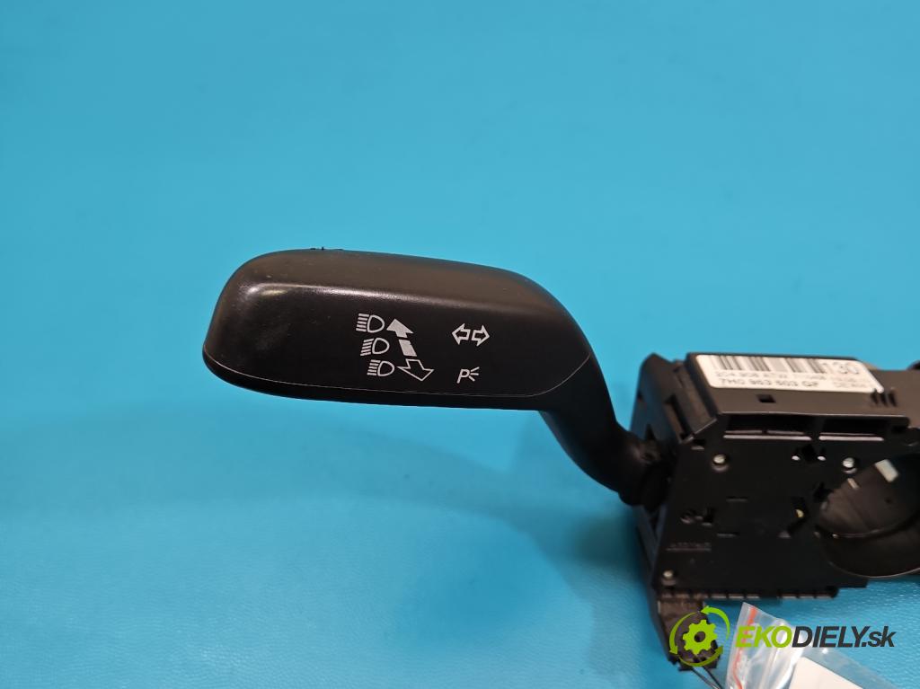 Seat Ibiza IV 6J 2008-2017 1.4 16V 86 HP manual 63 kW 1390 cm3 5- prepínač komplex: 7H0953503GF (Prepínacie páčky pod volantom)