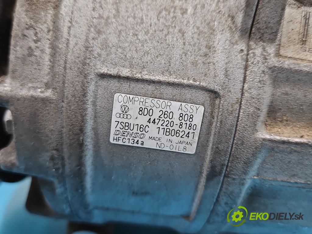 Vw Passat B5 1995-2005 1.6 8V 102 HP manual 75 kW 1595 cm3 5- Kompresor: klimatizácie 8D0260808 (Kompresor klimatizácie)