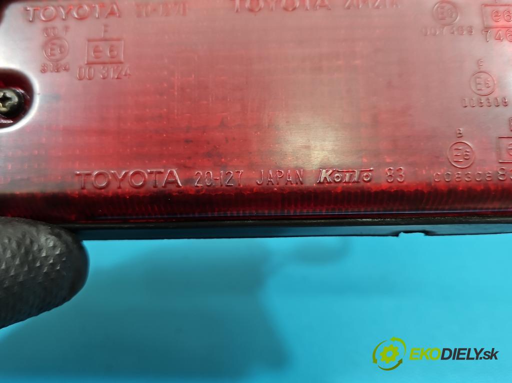 Toyota Rav4 II 2000-2005 2.0 D4D 1CD 133 HP manual 98 kW 1995 cm3 5- svetlo / reflektor zadné ľavé nárazník 20-127A