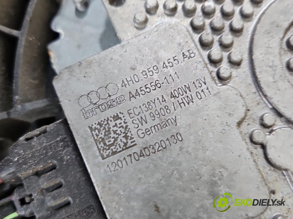 Audi A8 D4 2009-2017 2.0 TFSI 211KM automatic 155 kW 1984 cm3 4- Ventilátor chladiča 4H0959455AB