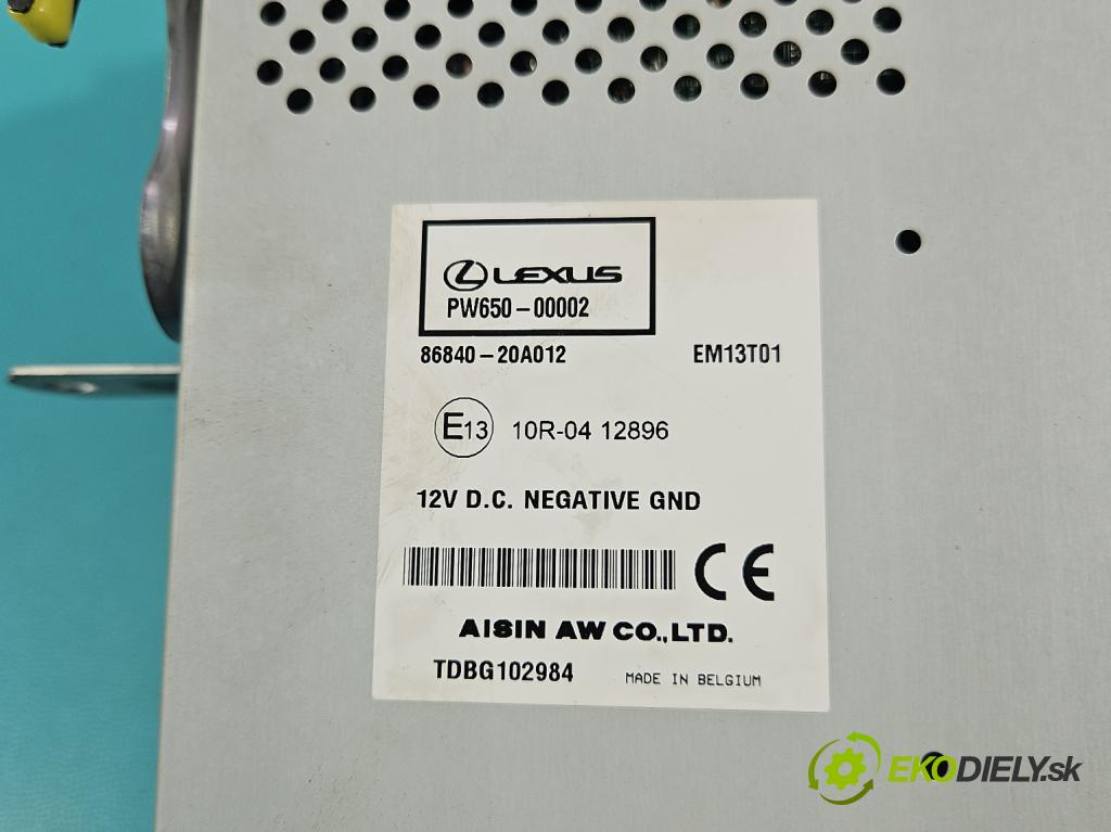 Lexus NX I 2014-2021 2.5 16V 155 hp automatic 114 kW 2494 cm3 5- Radio továrna: 86140-78160