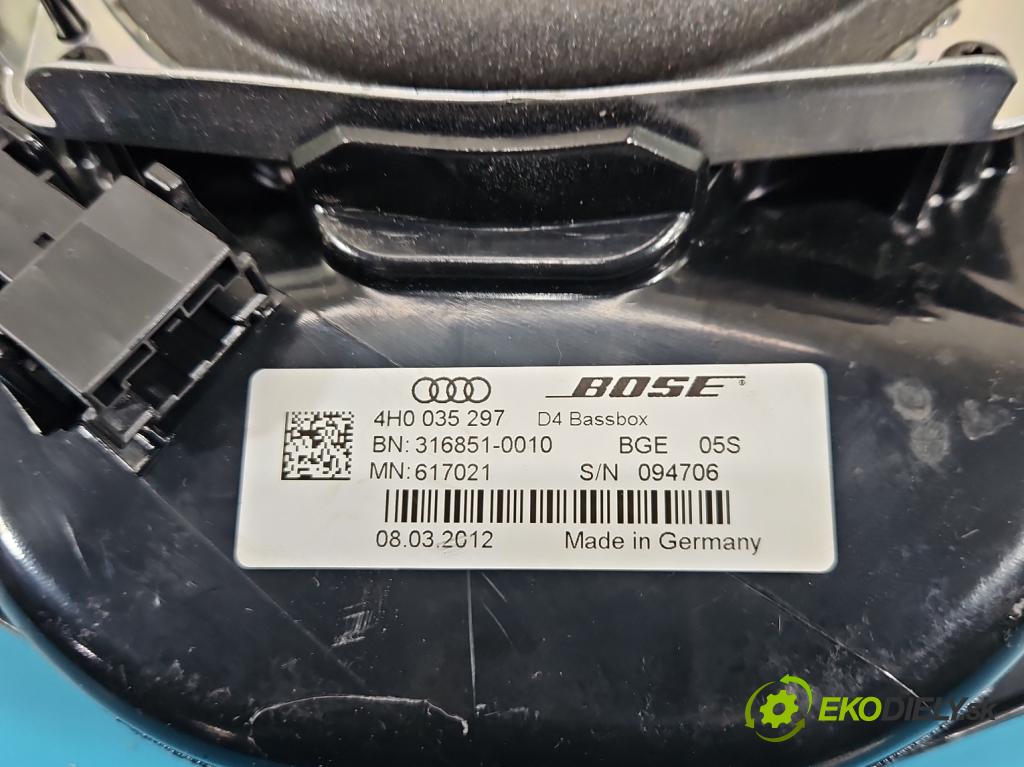 Audi A8 D4 2009-2017 2.0 TFSI 211KM automatic 155 kW 1984 cm3 4- Reproduktor 4H0035297