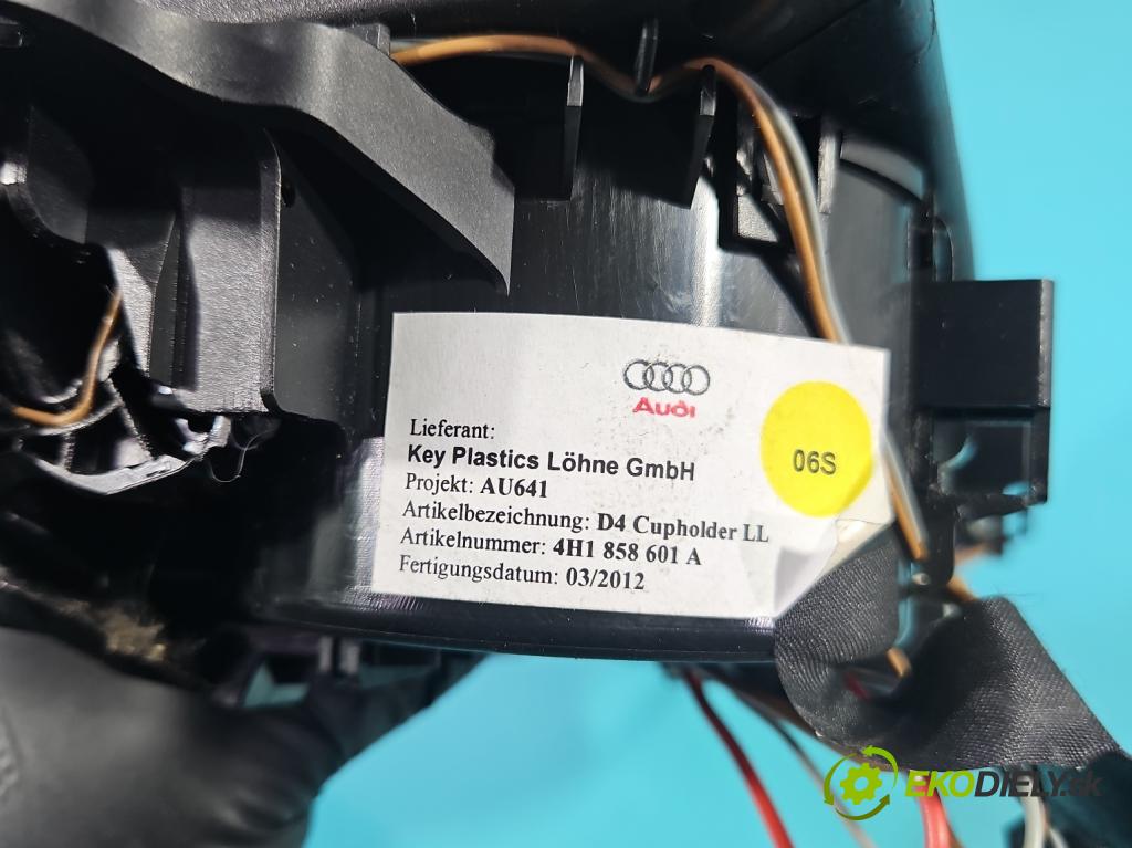 Audi A8 D4 2009-2017 2.0 TFSI 211KM automatic 155 kW 1984 cm3 4- Rukojeť: na nápoje: 858601A (Držiak (úchyt) na nápoje)