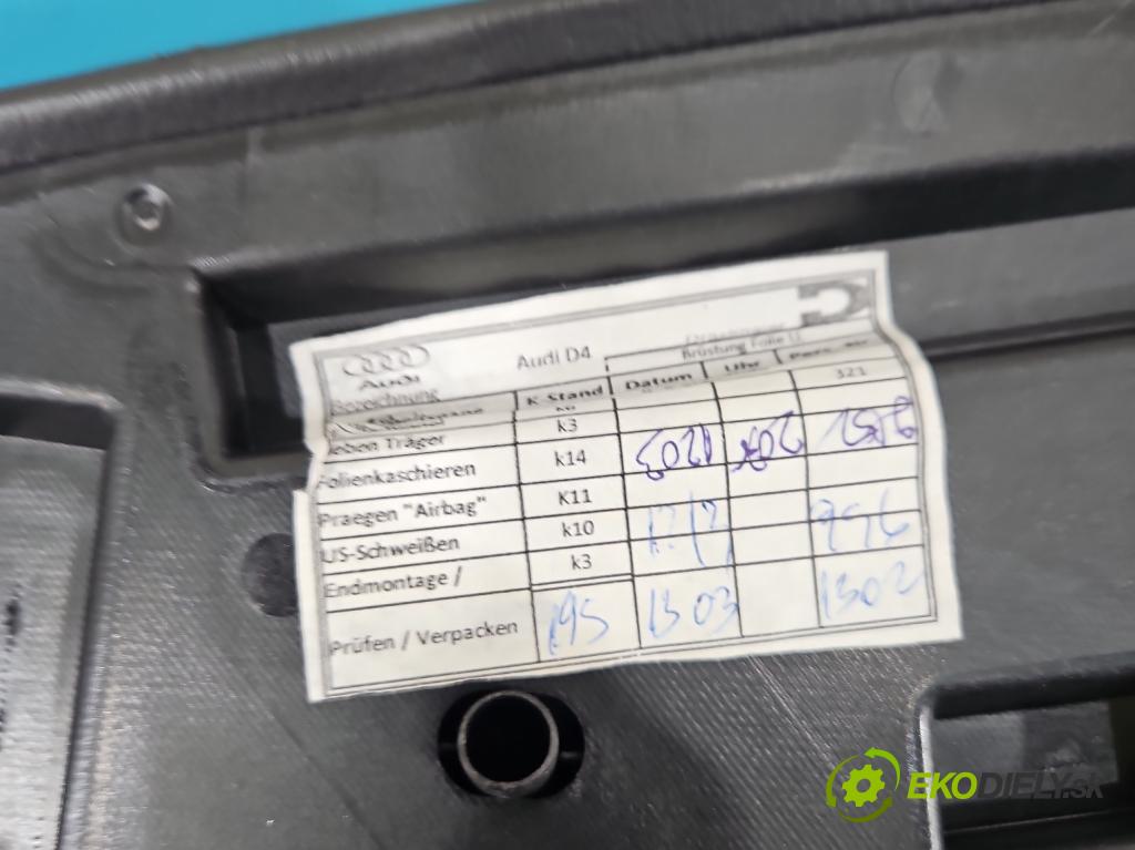 Audi A8 D4 2009-2017 2.0 TFSI 211KM automatic 155 kW 1984 cm3 4- torpédo 4H1857007C (Torpédo (plast pod čelným sklom))