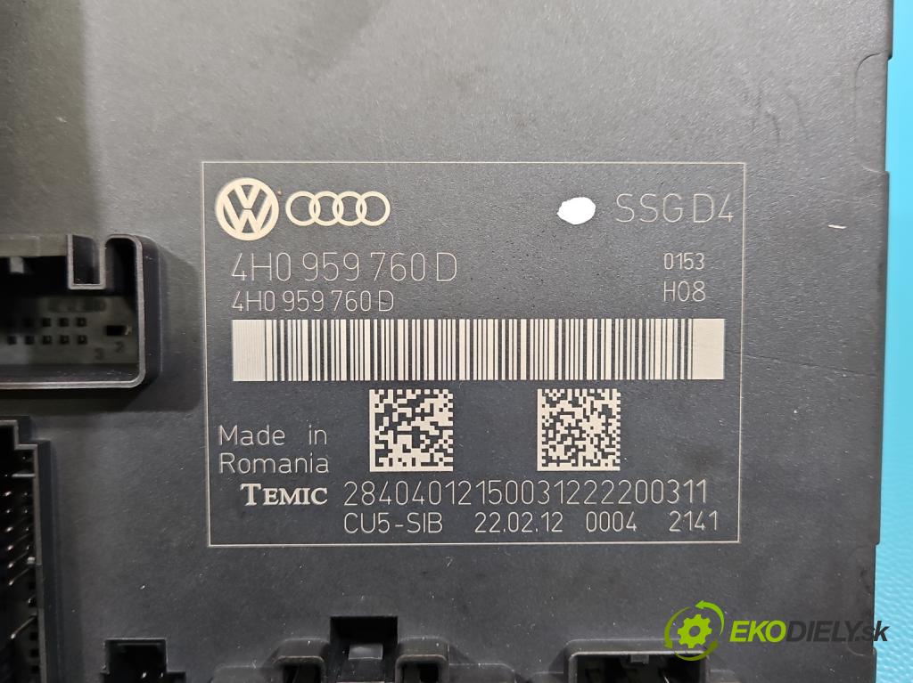 Audi A8 D4 2009-2017 2.0 TFSI 211KM automatic 155 kW 1984 cm3 4- riadiaca jednotka ostatné 4H0959760D
