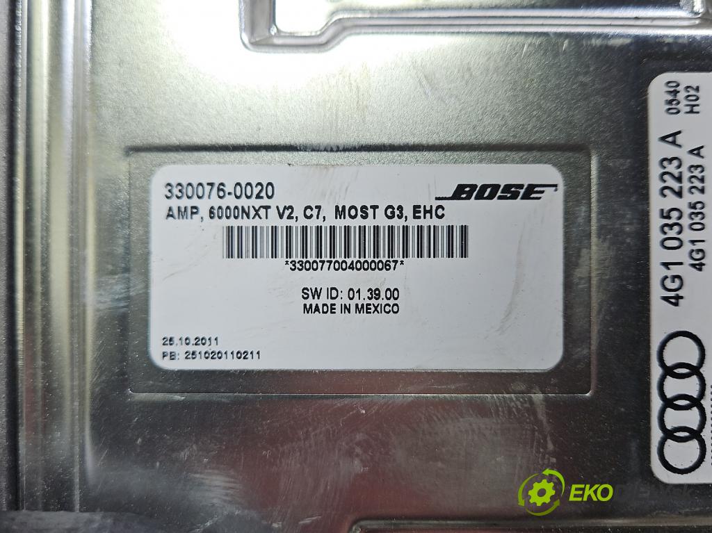 Audi A8 D4 2009-2017 2.0 TFSI 211KM automatic 155 kW 1984 cm3 4- Zesilovač: 4G1035223A (Zosilňovač)