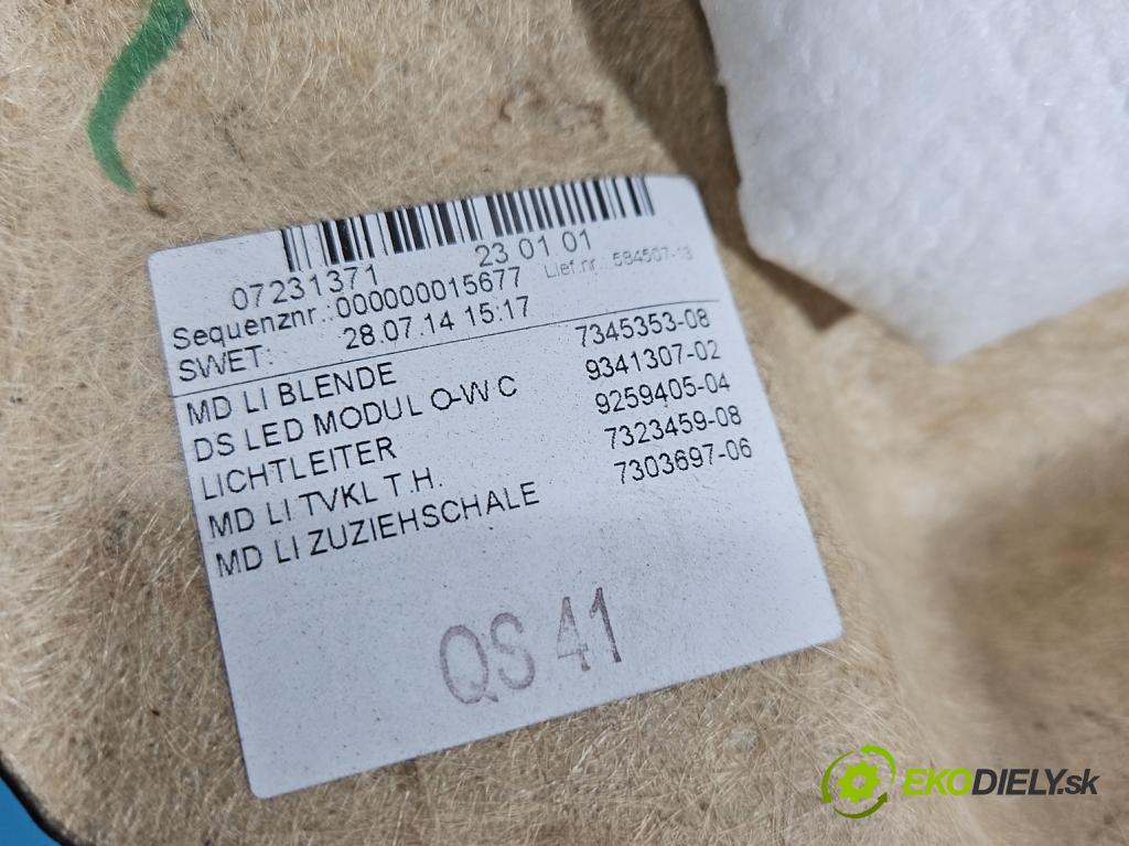 Bmw i3 2013–2022 0.0 elektrický: 170 HP automatic 125 kW 1 cm3 5- Čalounictví: dvere zadné ľavé 7345353