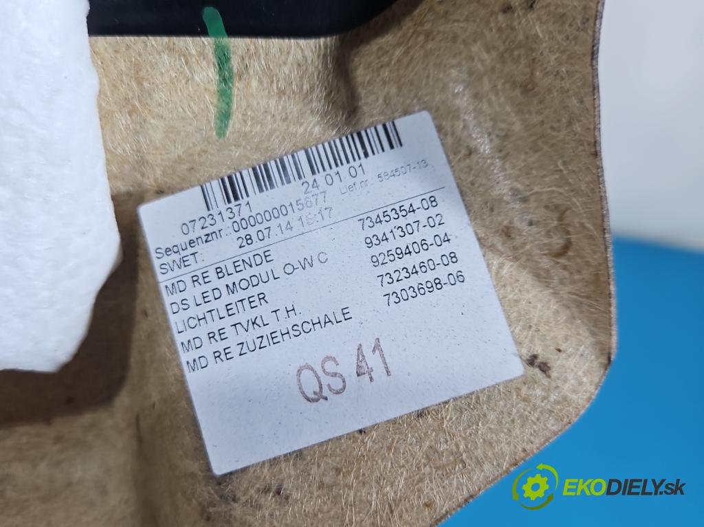 Bmw i3 2013–2022 0.0 elektrický: 170 hp automatic 125 kW 1 cm3 5- Tapacír: dveře zadní pravé 7345354