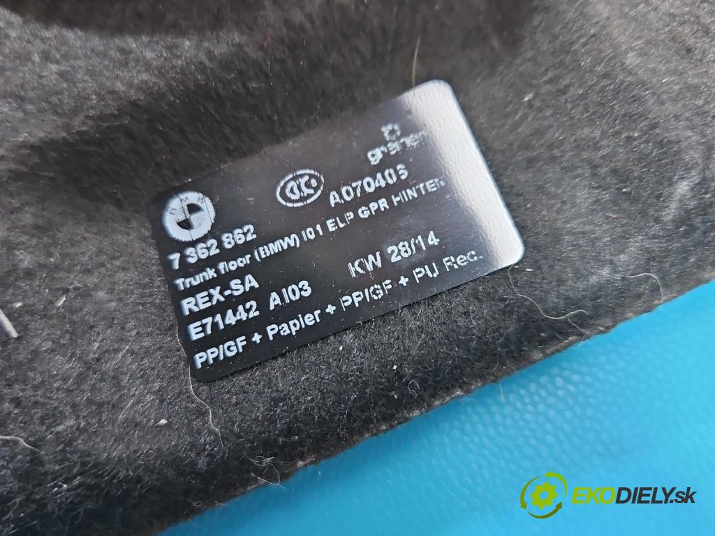 Bmw i3 2013–2022 0.0 elektrický: 170 HP automatic 125 kW 1 cm3 5- koberec do auta kufra: 7362862