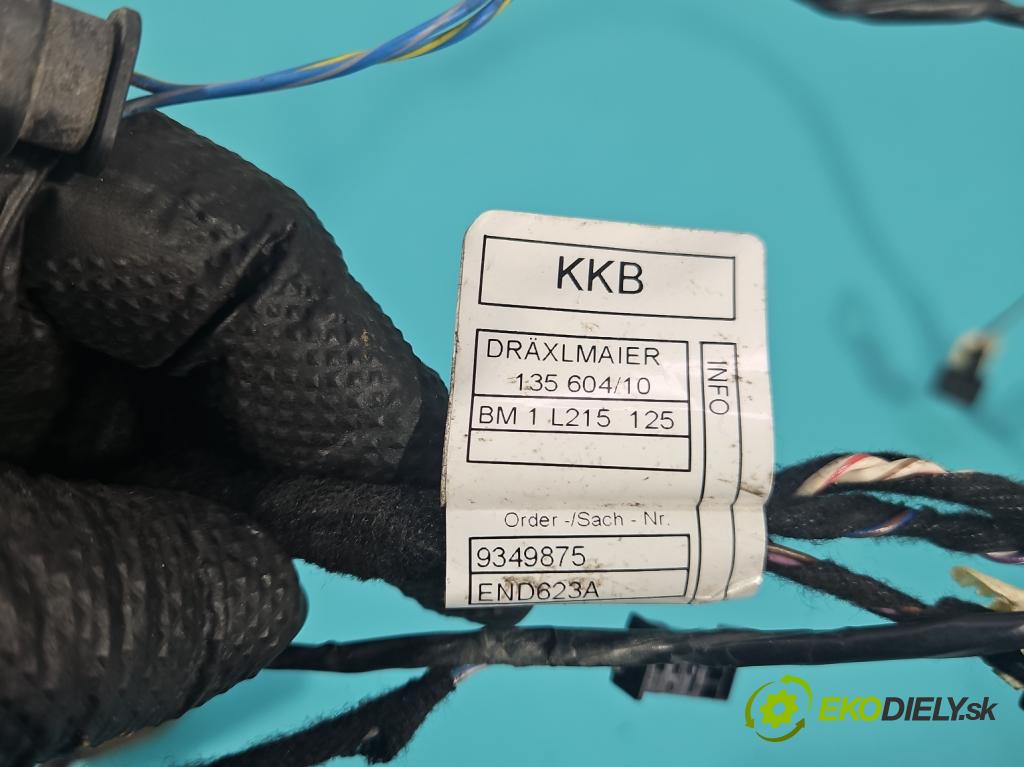 Bmw i3 2013–2022 0.0 elektrický: 170 HP automatic 125 kW 1 cm3 5- Zväzok: dvere zadné pravých 9349195