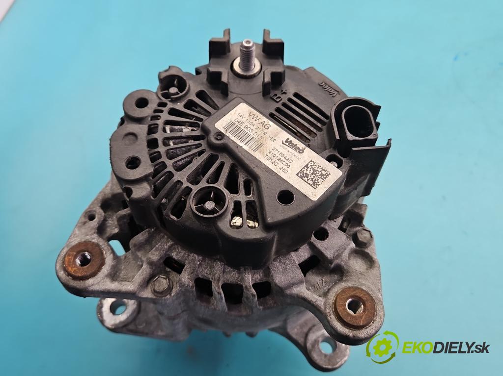 Skoda Fabia III 2014- 2021 1.0 TSI 95 hp manual 70 kW 999 cm3 5- Alternator 04E903015 (Alternátor)
