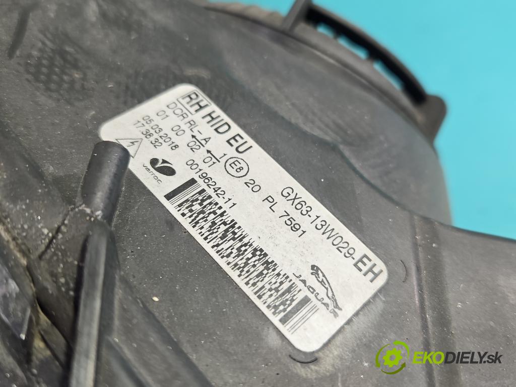 Jaguar F-Pace 16- 2.0d 241KM automatic 177 kW 1999 cm3 5- Reflektor: pravý GX63-13W029-EH (Svetlo predné pravé)