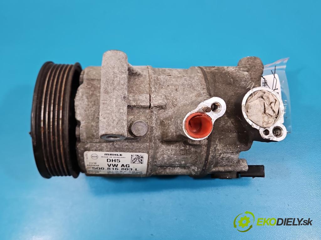 Skoda Fabia III 2014- 2021 1.0 TSI 95 HP manual 70 kW 999 cm3 5- Kompresor: klimatizácie 5Q0816803L (Kompresor klimatizácie)