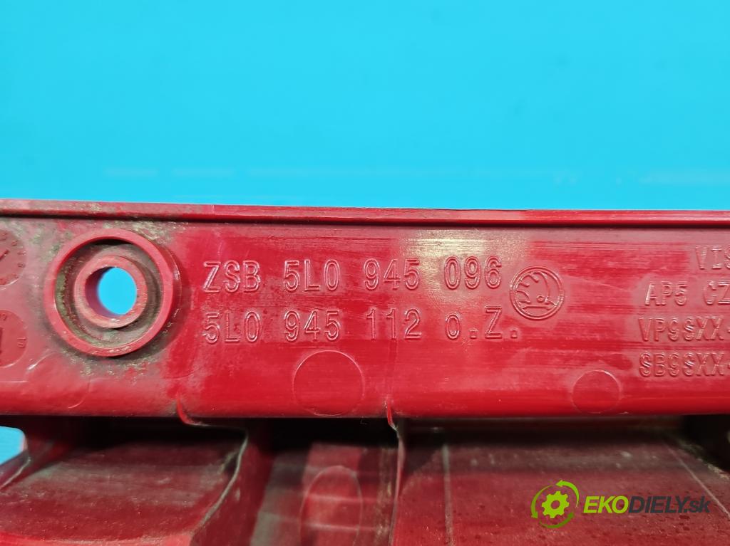 Skoda Yeti 2009-2017 2.0 tdi 110 HP manual 81 kW 1968 cm3 5- svetlo / reflektor zadné pravé 5L0945096 (Kľučka dverí ostatné)