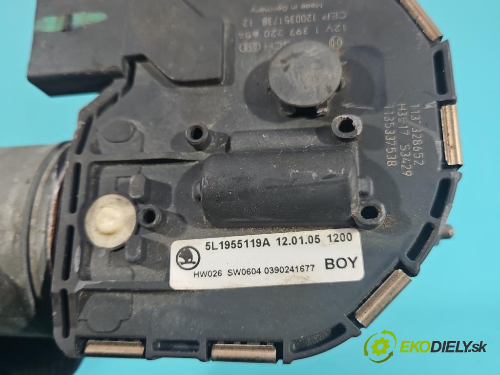 Skoda Yeti 2009-2017 2.0 tdi 110 hp manual 81 kW 1968 cm3 5- motor stěračů přední 1397220654