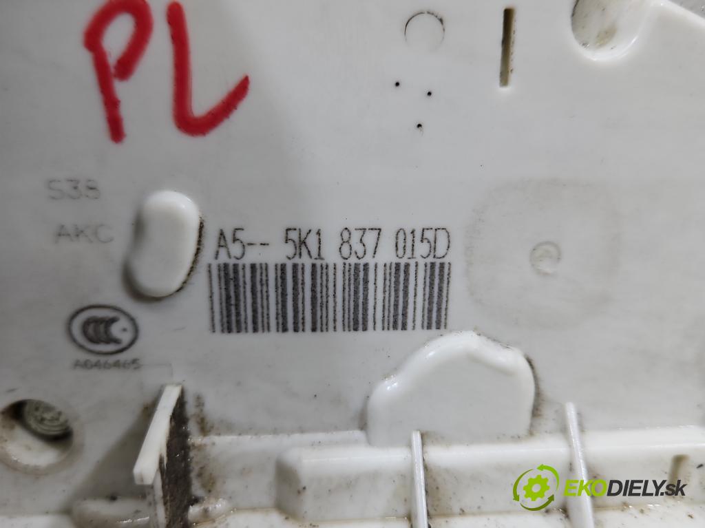 Skoda Yeti 2009-2017 2.0 tdi 110 HP manual 81 kW 1968 cm3 5- zámok predné ľavý 5K1837015D