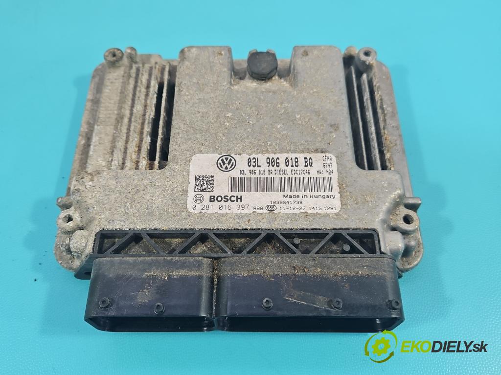 Skoda Yeti 2009-2017 2.0 tdi 110 HP manual 81 kW 1968 cm3 5- riadiaca jednotka motora 03L906018BQ