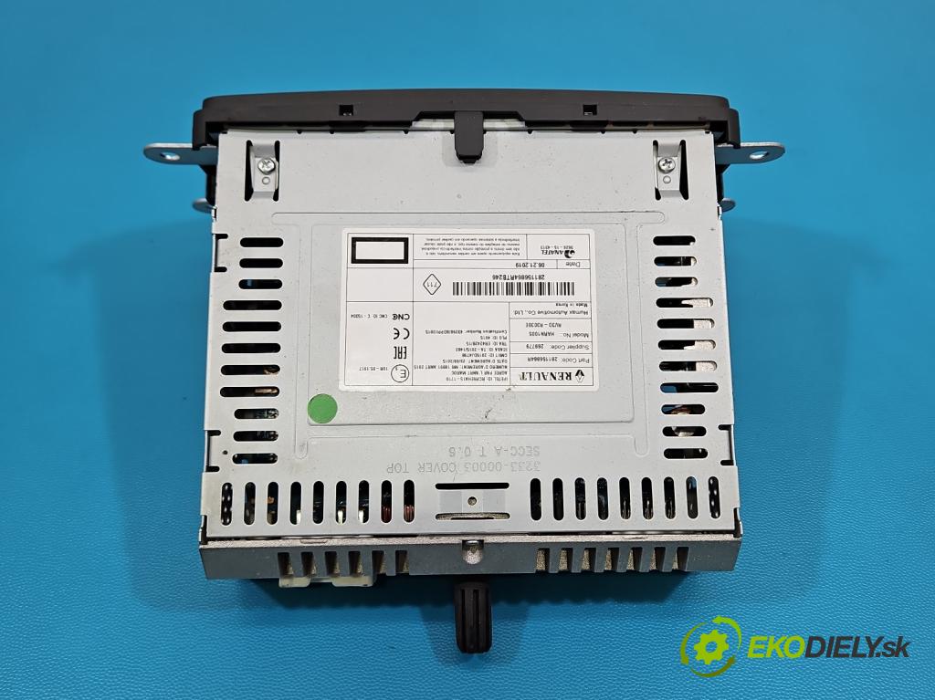 Dacia Dokker 2012- 1.5 dci 95 hp manual 70 kW 1461 cm3 5- Radio továrna: 281156864R