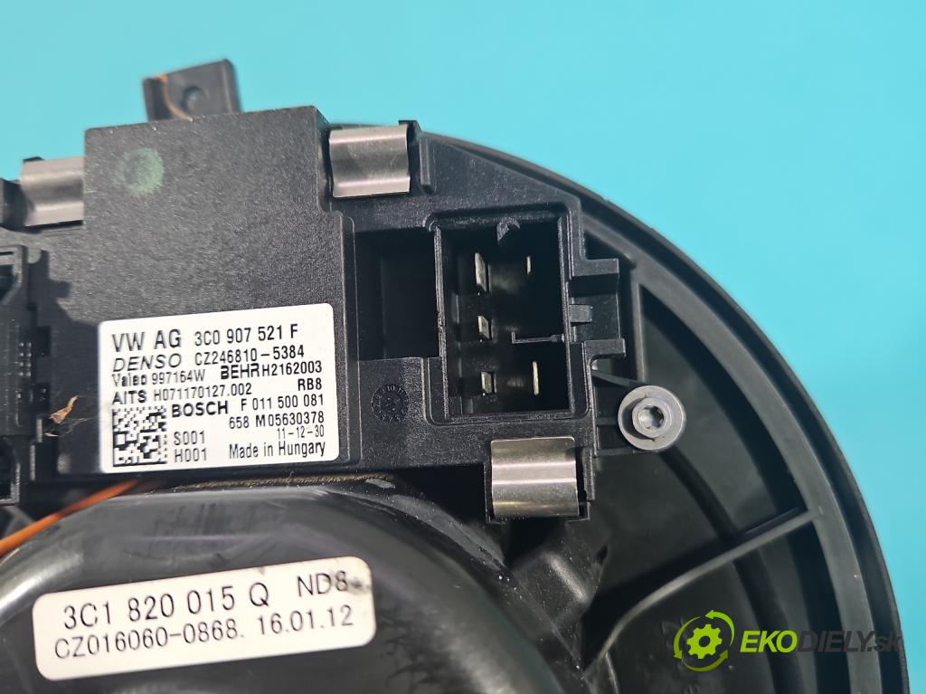 Skoda Yeti 2009-2017 2.0 tdi 110 HP manual 81 kW 1968 cm3 5- ventilátor vzduchu 3C0907521F