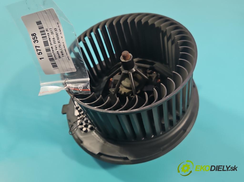 Skoda Yeti 2009-2017 2.0 tdi 110 HP manual 81 kW 1968 cm3 5- ventilátor vzduchu 3C0907521F