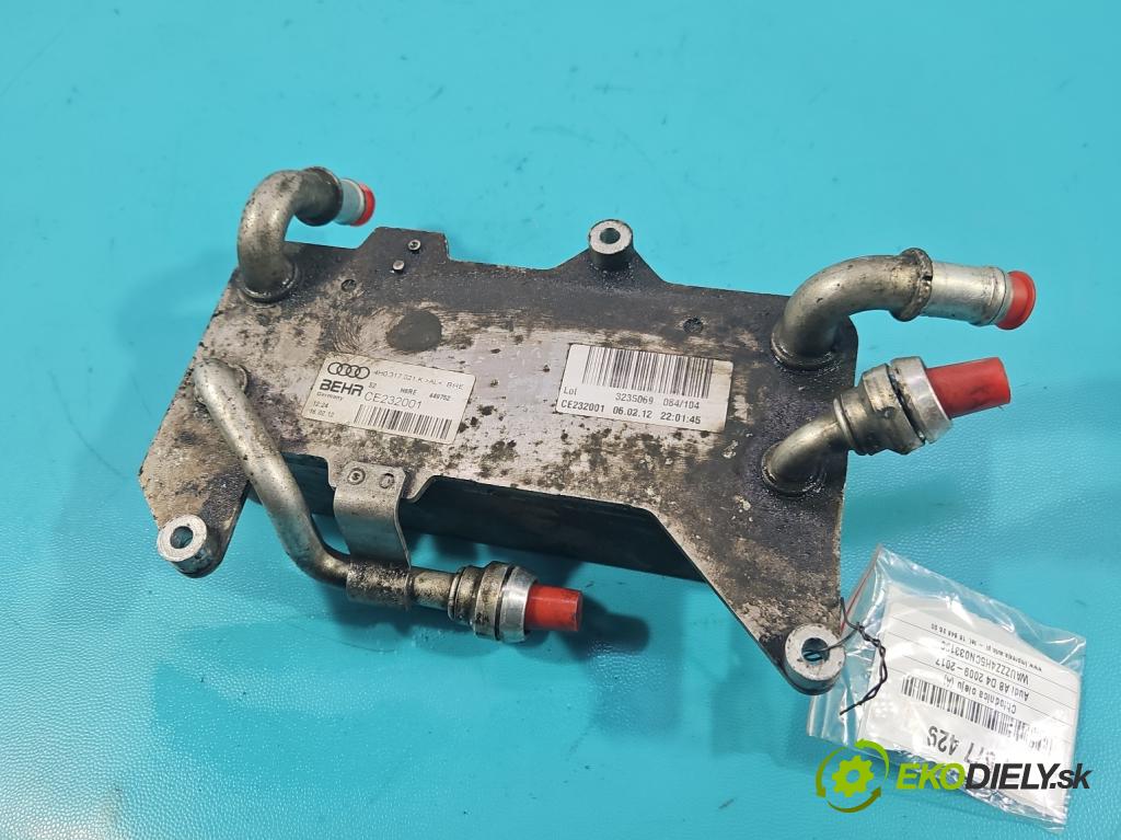 Audi A8 D4 2009-2017 2.0 TFSI 211KM automatic 155 kW 1984 cm3 4- chladič oleja: 4H0317021K