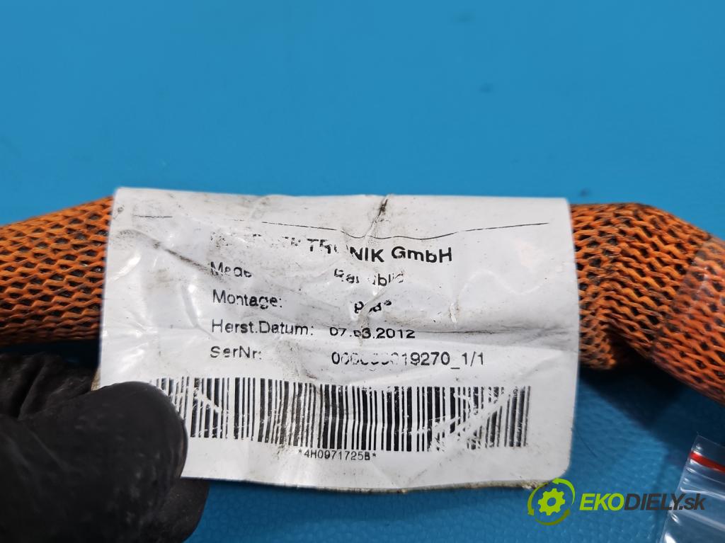 Audi A8 D4 2009-2017 2.0 TFSI 211KM automatic 155 kW 1984 cm3 4- Zväzok: ostatné 4H0971725B