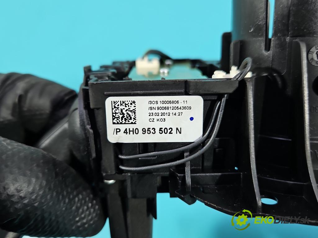 Audi A8 D4 2009-2017 2.0 TFSI 211KM automatic 155 kW 1984 cm3 4- prepínač komplex: 4H0907129N (Prepínacie páčky pod volantom)