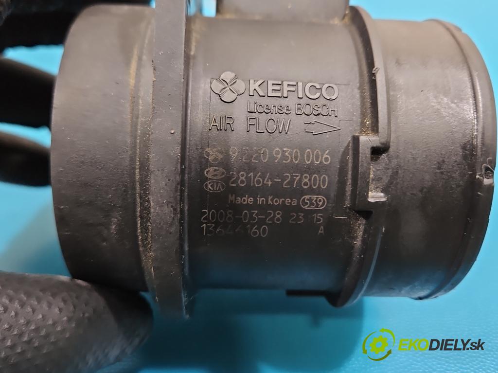 Kia Carens III  2006-2013 2.0 crdi 140 hp manual 103 kW 1991 cm3 5- váha vzduchu 28164-27800 (Snímač hmotnosti vzduchu)