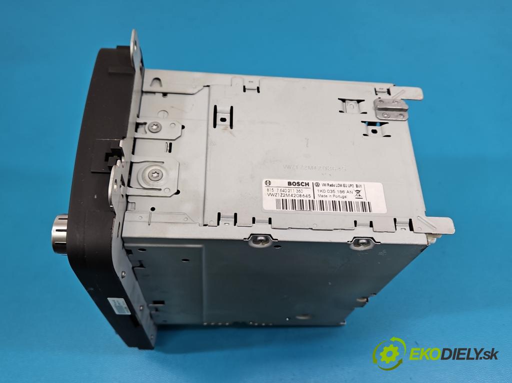 Vw Touran I 2003-2015 2.0 tdi 140 HP manual 103 kW 1968 cm3 5- Radio originál 1K0035186AN