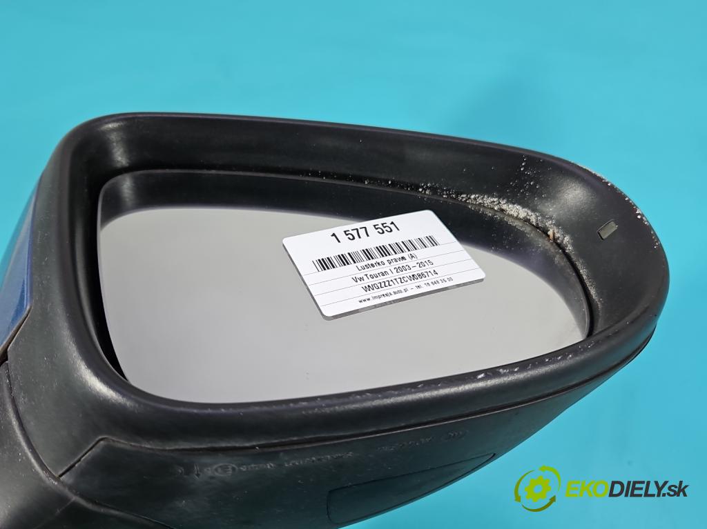 Vw Touran I 2003-2015 2.0 tdi 140 HP manual 103 kW 1968 cm3 5- zrkadlo pravé  (Kľučka dverí ostatné)