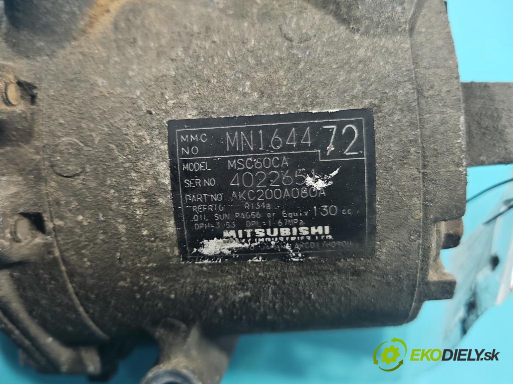 Mitsubishi Colt Z30 VI 2004-2012 1.3 16V 95 HP manual 70 kW 1332 cm3 5- Kompresor: klimatizácie MN164472 (Kompresor klimatizácie)