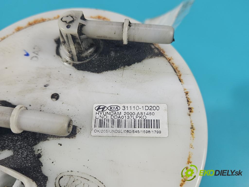 Kia Carens III  2006-2013 2.0 crdi 140 HP manual 103 kW 1991 cm3 5- čerpadlo palivo 31110-1D200