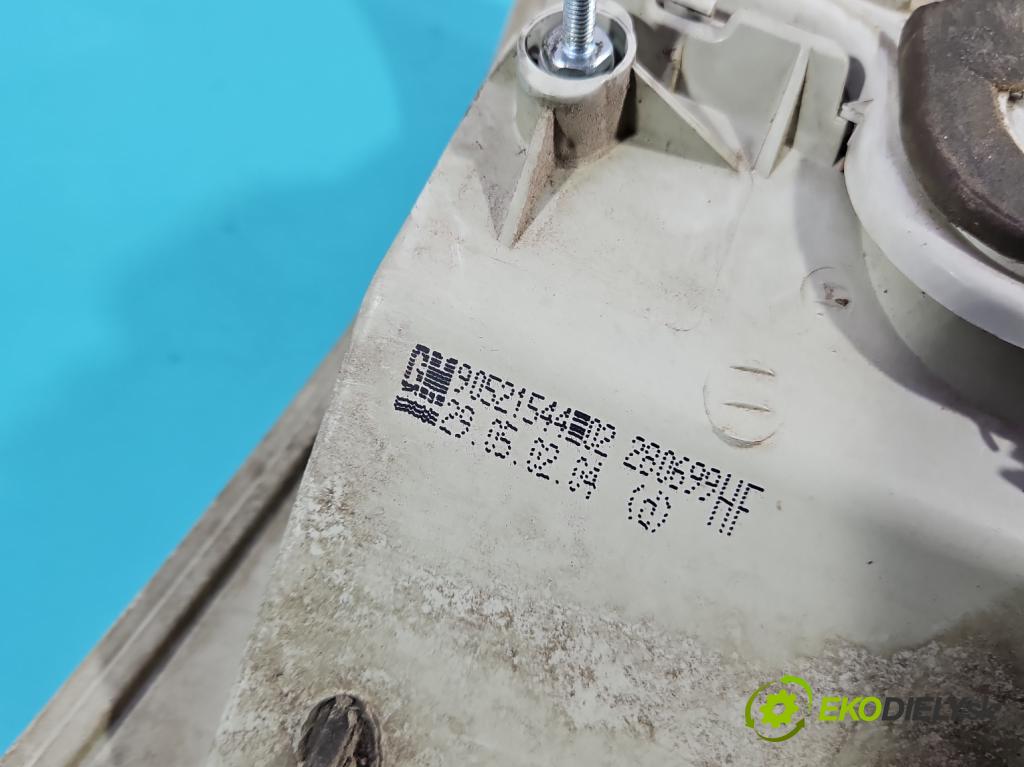 Opel Astra II 1998-2009 1.6 16V 101 HP manual 74 kW 1598 cm3 5- svetlo / reflektor zadné pravé 90521544 (Kľučka dverí ostatné)