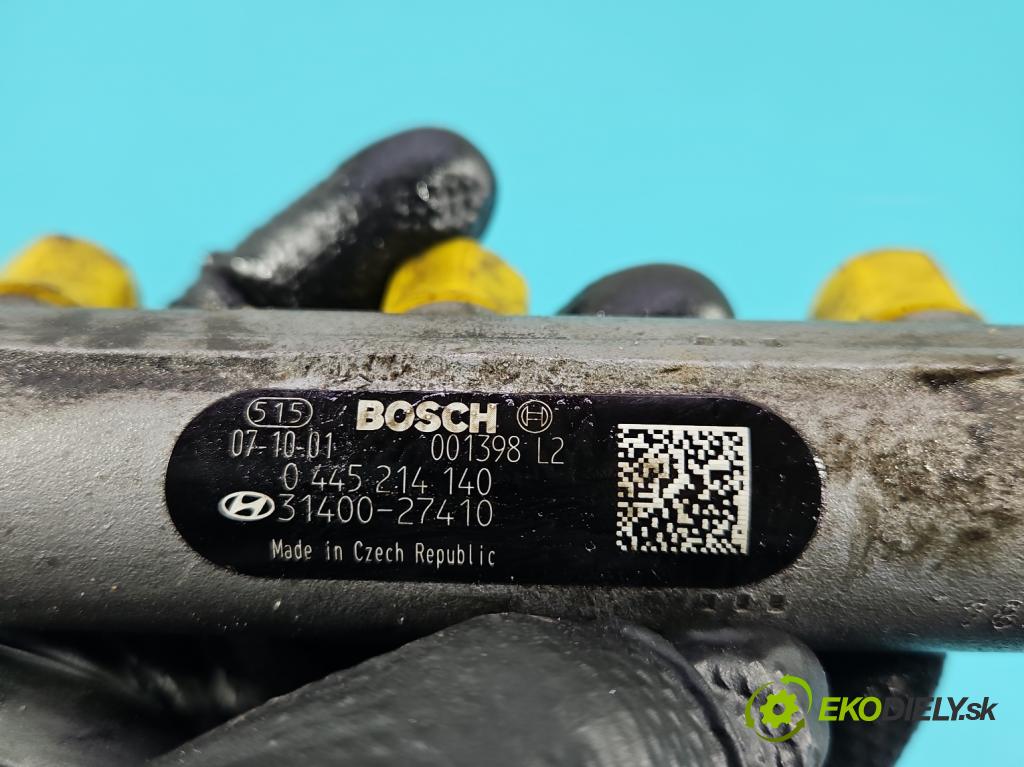 Kia Carens III  2006-2013 2.0 crdi 140 hp manual 103 kW 1991 cm3 5- lišta vstřikovací 0445214140 (Vstřikovací lišta)