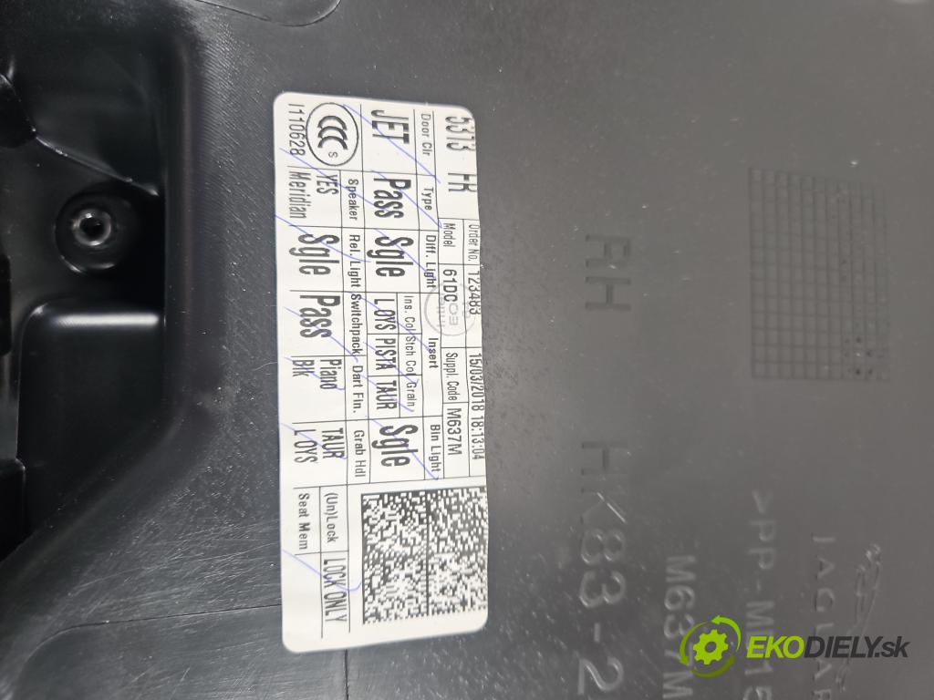 Jaguar F-Pace 16- 2.0d 241KM automatic 177 kW 1999 cm3 5- Čalounictví: dvere predné pravé HK83-20162-ABW