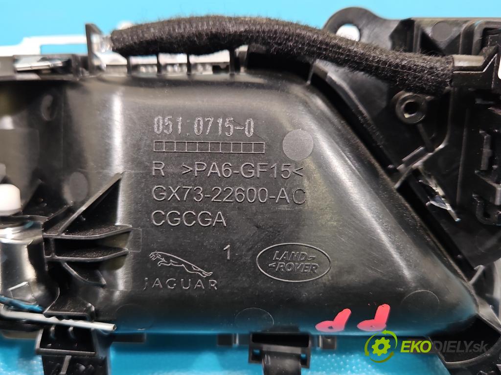 Jaguar F-Pace 16- 2.0d 241KM automatic 177 kW 1999 cm3 5- rukoväť uvnitř: predné pravé GX73-22600-AC