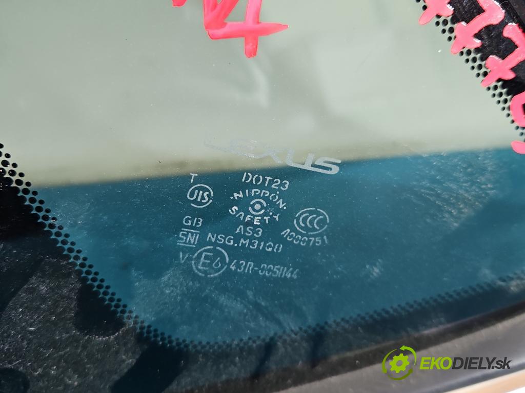 Lexus NX I 2014-2021 2.5 16V 155 HP automatic 114 kW 2494 cm3 5- sklo zadné ľavé