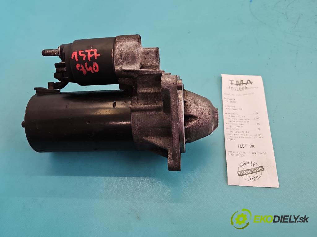 Alfa romeo 159 1.9 jtd 150 HP manual 110 kW 1910 cm3 4- štartér 0001115021 (Štartér)