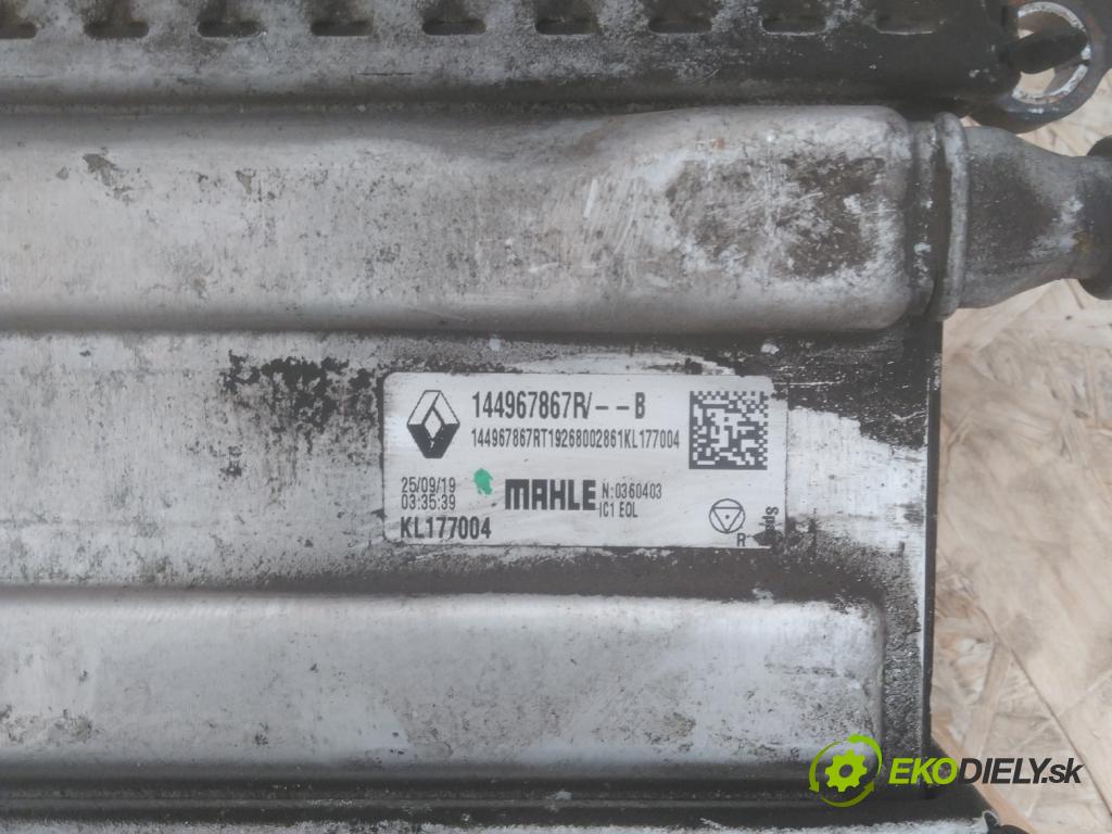 Dacia Dokker 2012- 1.5 dci 95 hp manual 70 kW 1461 cm3 5- Intercooler 144967867R (Intercooler (chladič stlačeného vzduchu))