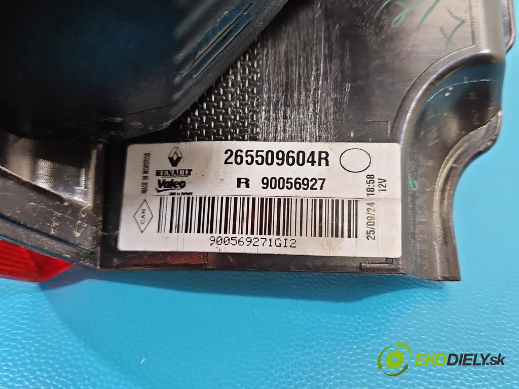 Dacia Dokker 2012- 1.5 dci 95 HP manual 70 kW 1461 cm3 5- svetlo / reflektor zadné pravé 265509604R (Kľučka dverí ostatné)